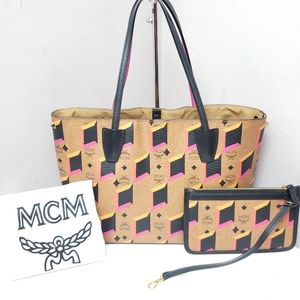 100% Authentic MCM limited edition logo tote bag